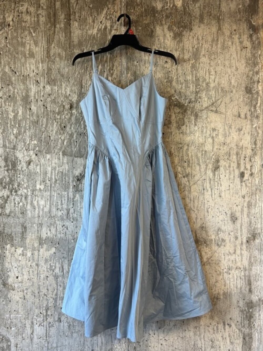 SEIFINI Women's Sleeveless Midi Dress Size M In Gray Blue